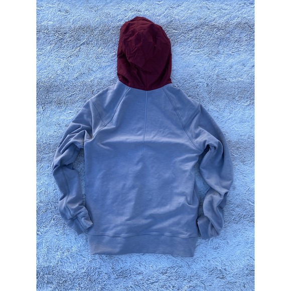 Lululemon City Sweat Full Zip Hoodie Men Size‎ M Gray Maroon French Terry - Picture 6 of 9